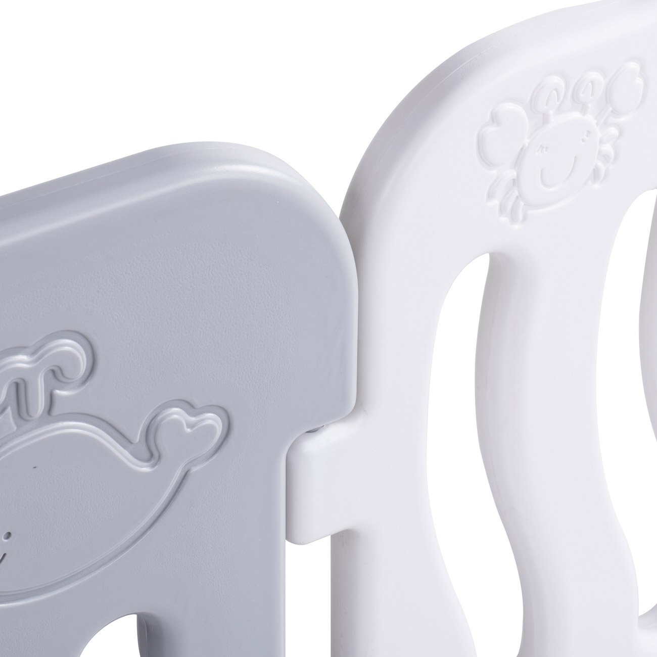 Baby Vivo Plastikowy kojec dla niemowląt składany przenośny rozdzielacz pokoju dziecko dzieci bariera rozszerzalna do wewnątrz i na zewnątrz Milo Nowość