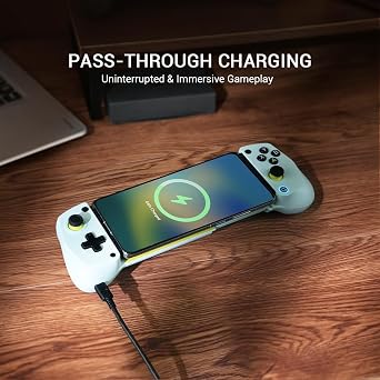 GameSir X5 Lite Type-C Mobile Gaming Controller for iPhone (USB-C), Android & HarmonyOS Phones, Lightweight Design, Hall Effect Sticks, Supports Radiator & Pass-Through Charging (Black)