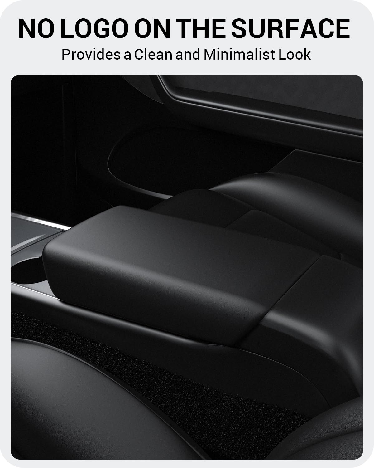 BASENOR Tesla 2020-2024 Model Y 2017-2023 Model 3 Copertura console centrale Copertura bracciolo in TPU Protezione antiscivolo Bracciolo Accessori interni Tesla Nero
