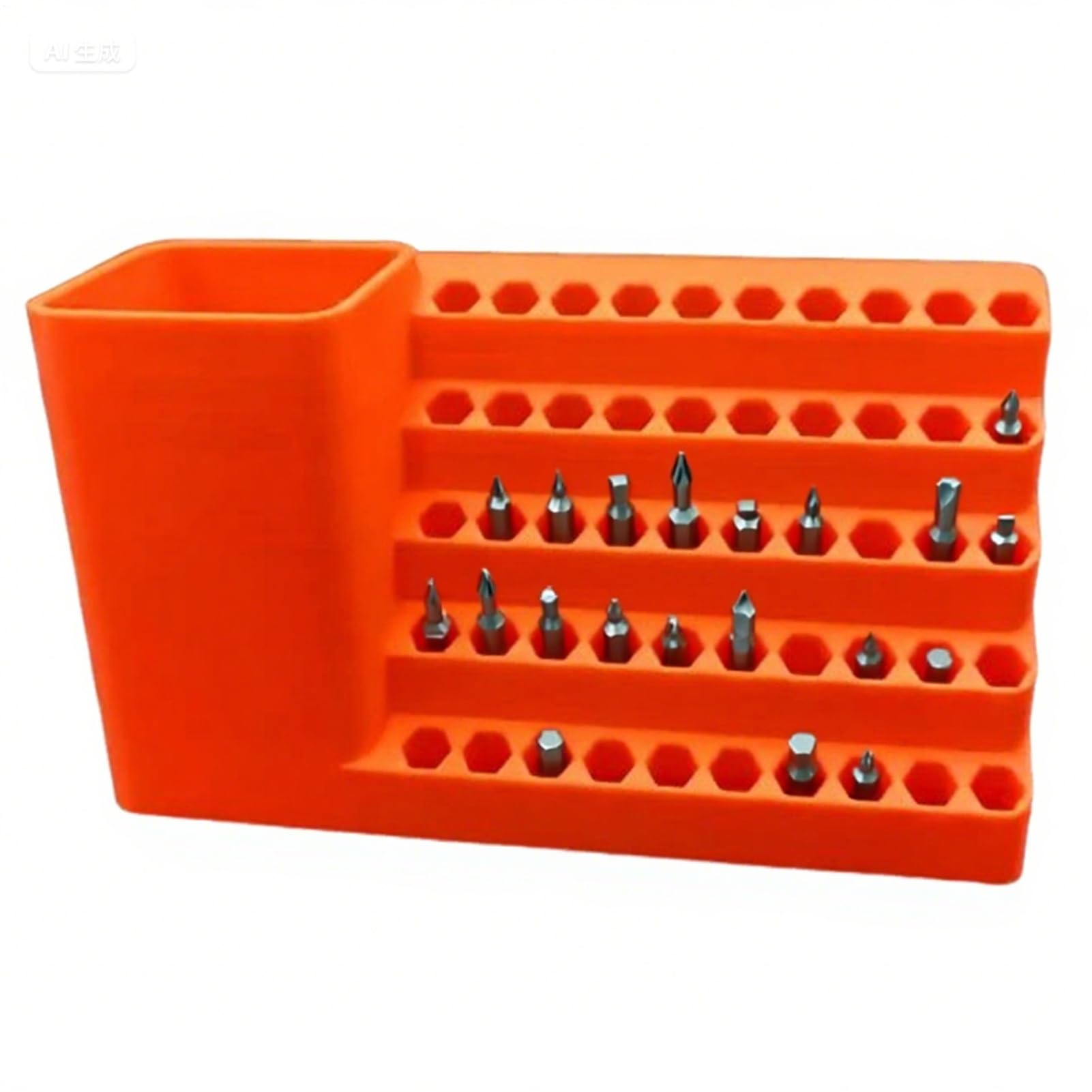 Portabrocas Organizador Resistente para Brocas Hexagonales Panel Antideslizante