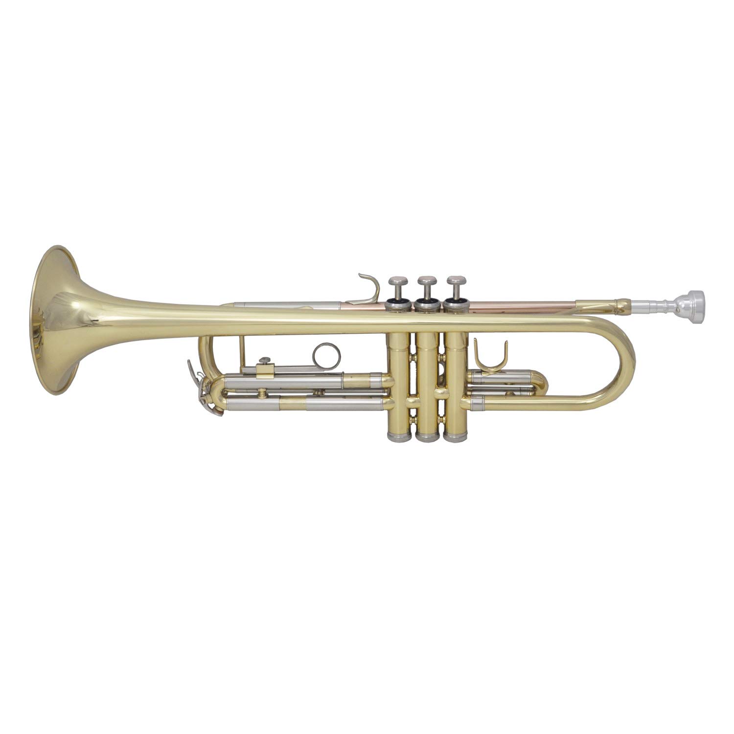 Trompette en sib TTR-171 en laiton - complète avec embouchure, étui, accessoires + méthode de trompette « Trumpet Basics »
