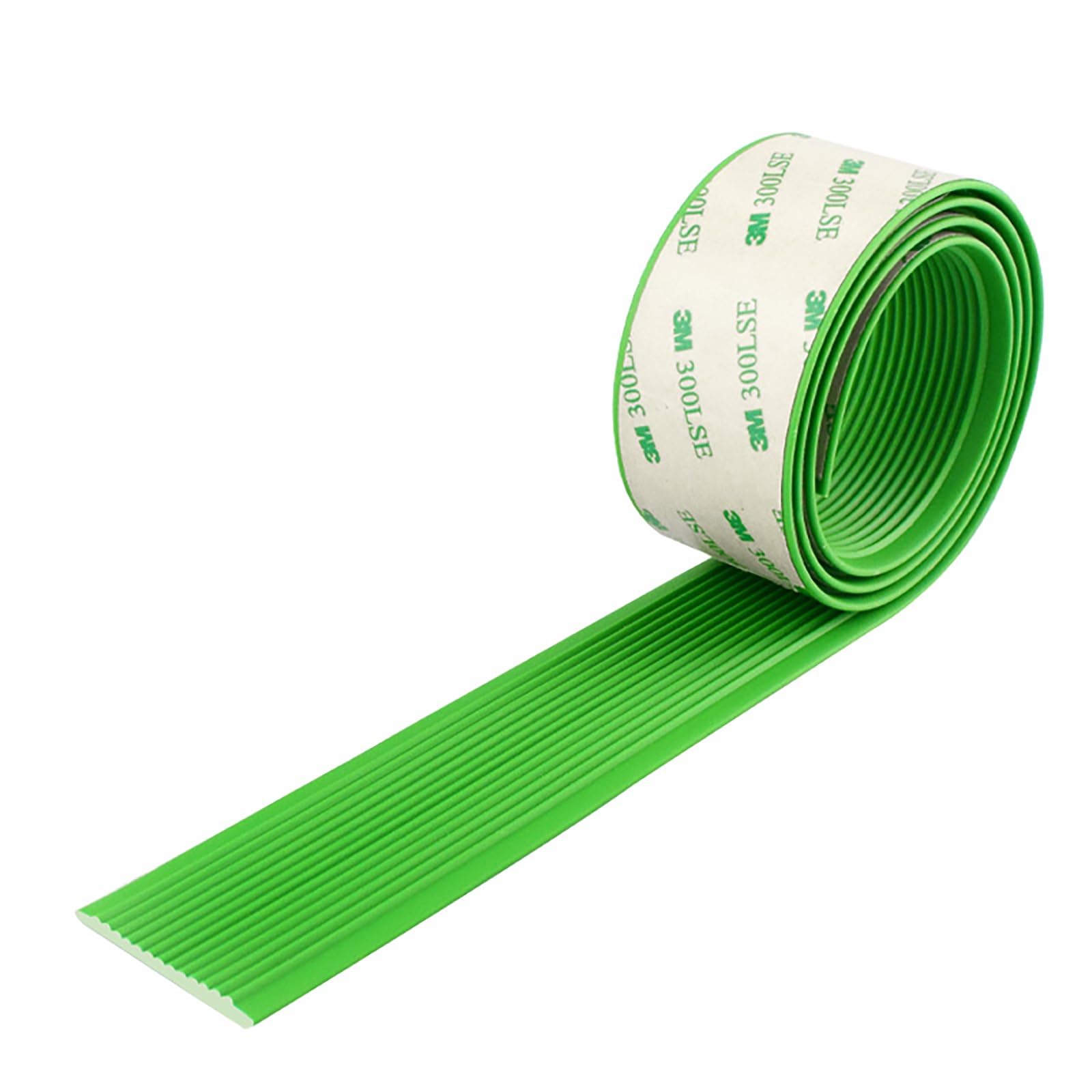 Anti-Slip Stair Strip, Stair Nosing Edge Trim, Self-Adhesive Edging Strip, PVC Stair Edge Non-Slip Rubber Corner Guard Strip, Safety Step Trim Tile Stair, Stair Edge Protector(Green,6x200cm)