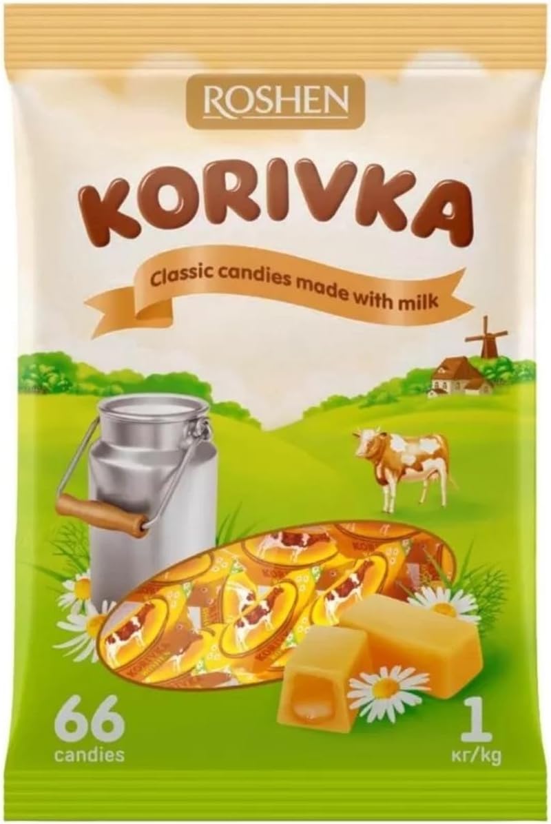 "Korivka" Fondant Candies with Caramel Milk, 1 kg