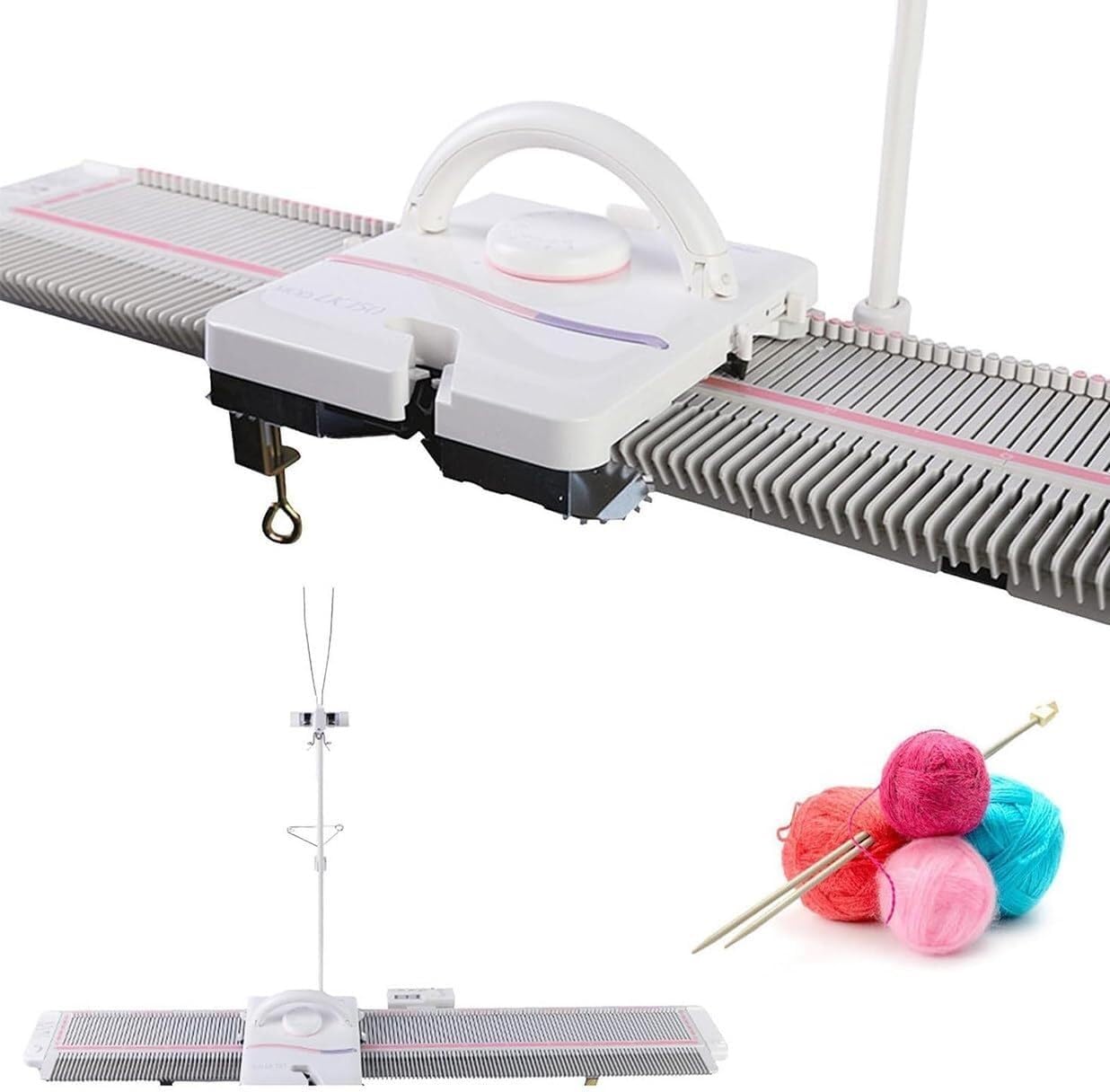 Automatic Knitting Machine, Sewing Machine Knitting kit, 6.5mm 150 Needles Adult Knitting Machine, Socks, Hats, Pumpkin Sewing Tool Set