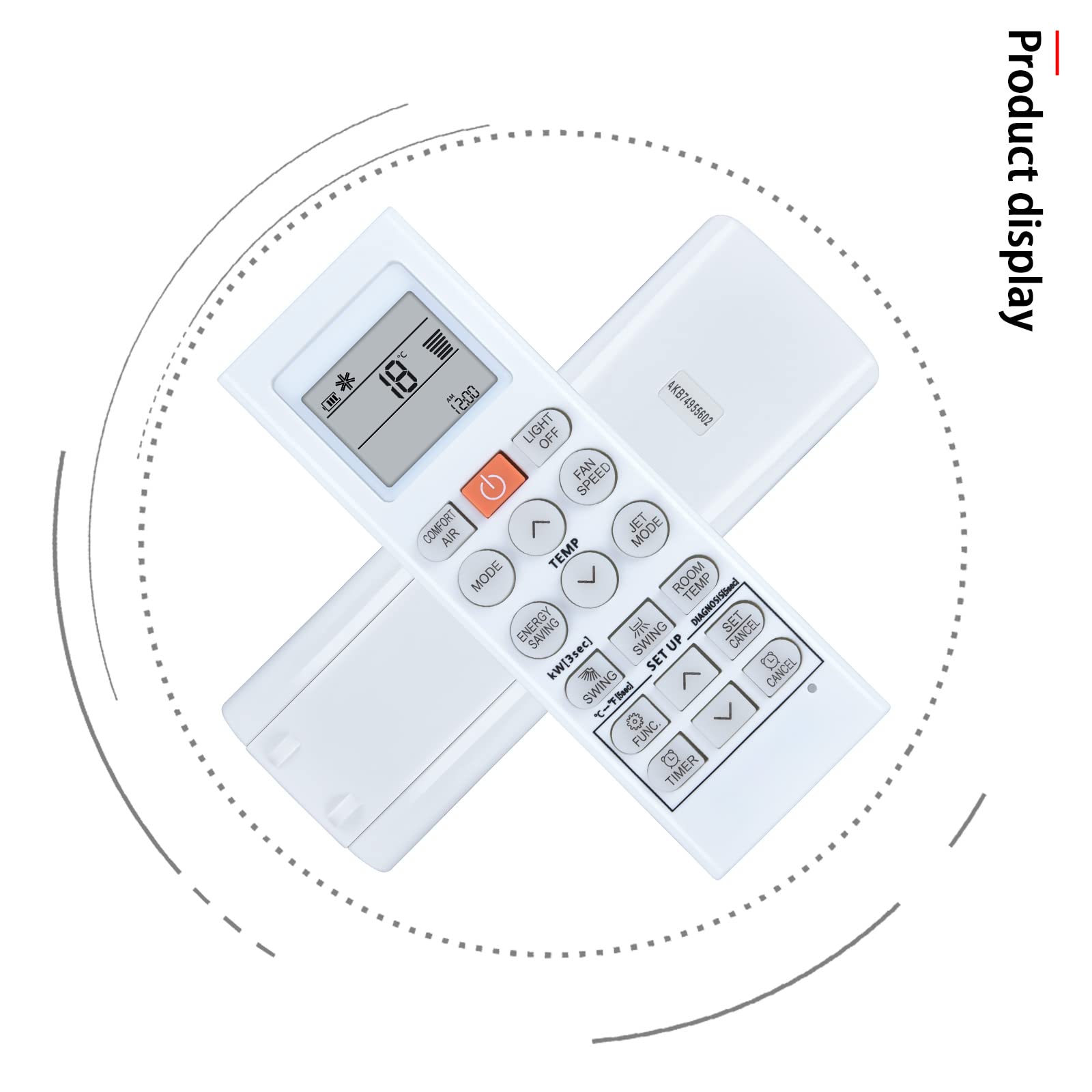 ALLIMITY Telecomando Universale Sostitutivo Per Condizionatore LG - AKB73315601, AKB74375403 E Altri