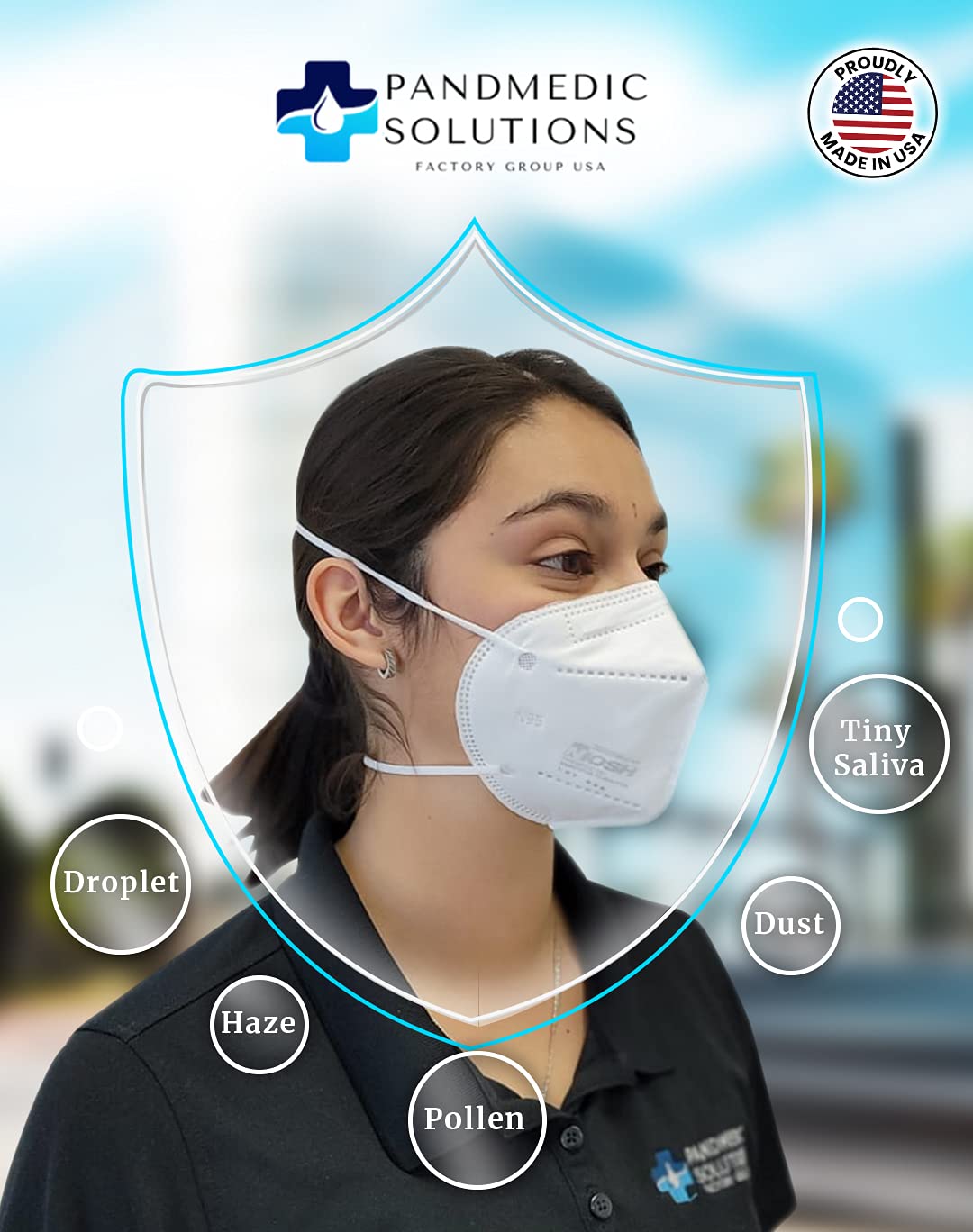 MedicPro N95 Mask NIOSH Approved, Individually Wrapped N95 Particulate