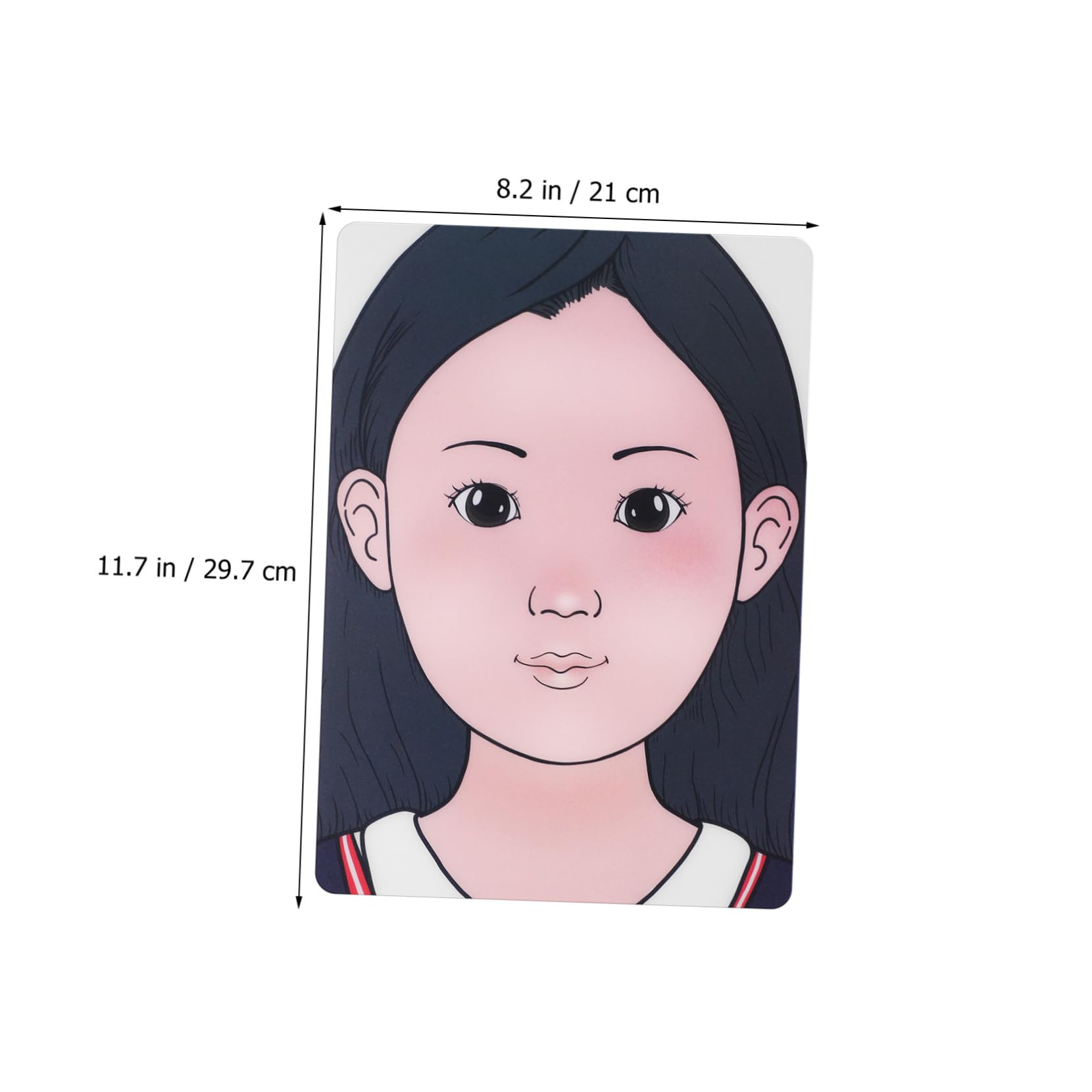 ARTIBETTER 1 Set Reusable Face Paint Practice Board Washable Makeup Exercise Tool for Boys for Face Painting Makeup Application Easy to Clean Safe Design