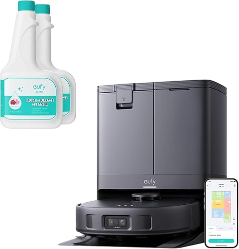 Miniatura 7 de eufy X10 Pro Omni - Robot aspirador y trapeador, succión de 8,000 Pa, elevación automática y detección de alfombras, evita obstáculos, lavado