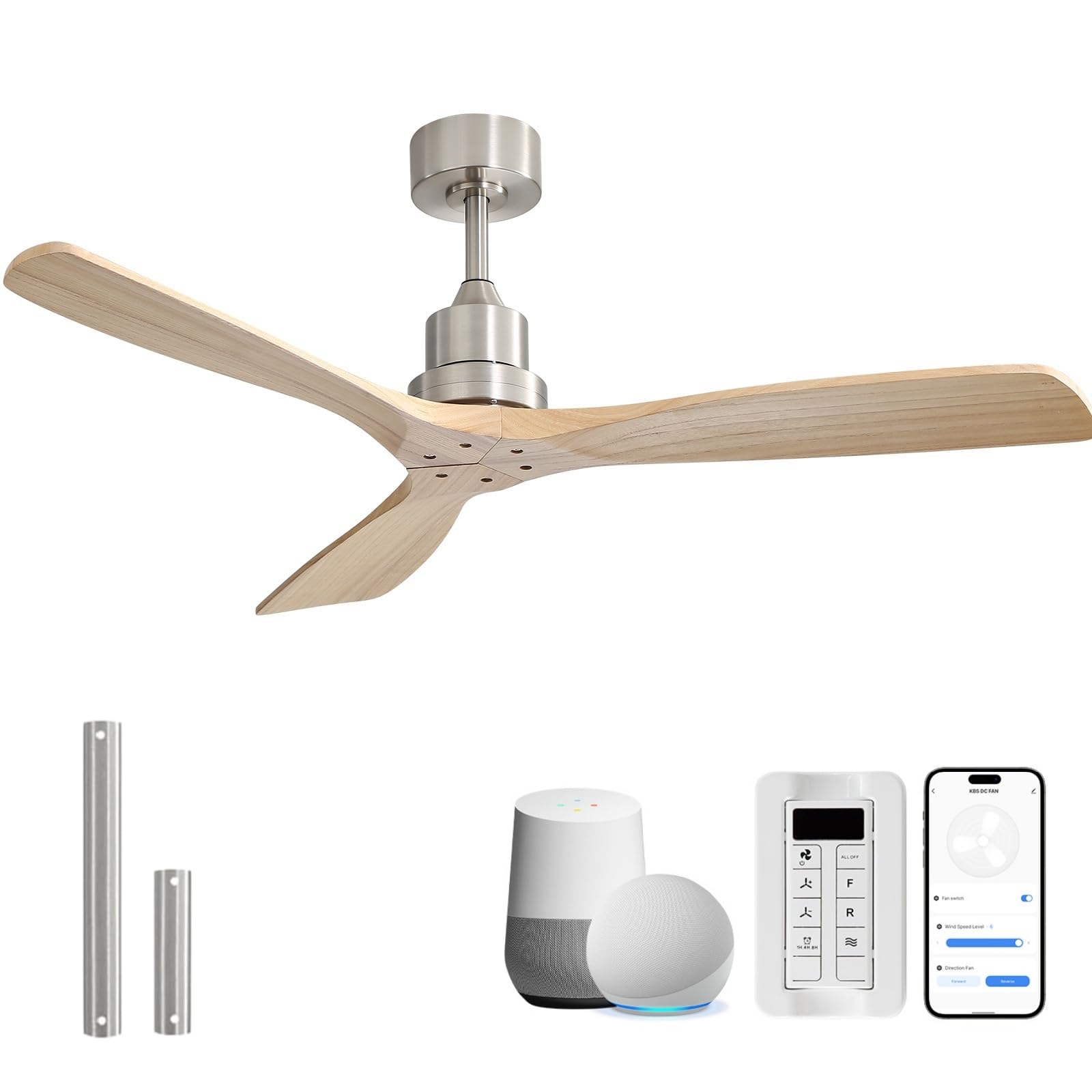 ベルソス VS-CF100 LED対応ACモーターシーリングファン 通電確認済み Amazon.co.jp: Sofucor 52インチ スマート木製シーリングファン ライト