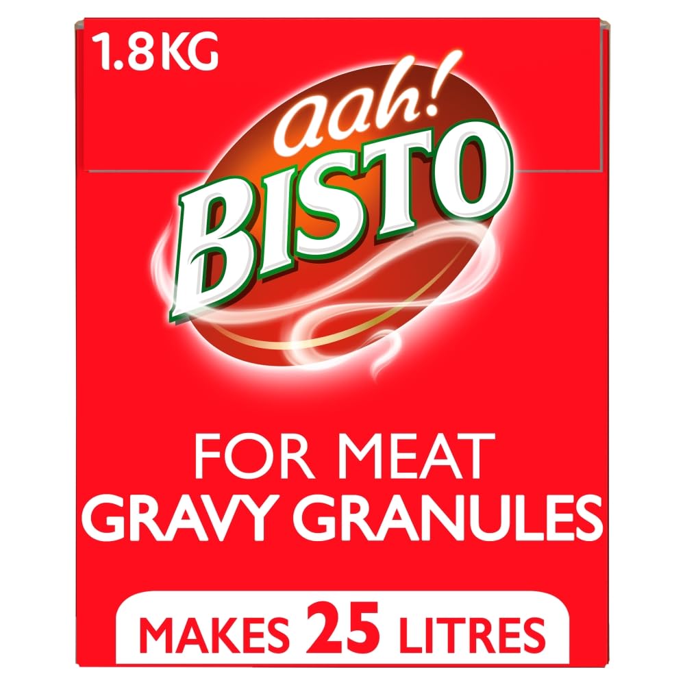 Bisto Flavoursome & Delicious for Meat Gravy Granules for Hearty Family Mealtimes, 1.8 kg Tub (Pack of 1)