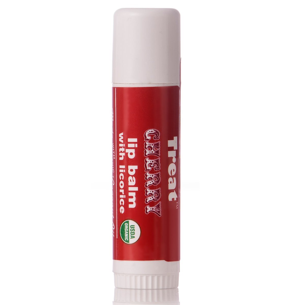 TREAT Jumbo Lip Balm Cherry Organic & Cruelty Free (.50 OZ) Beauty & Personal Care