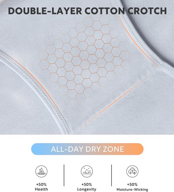 DAVID ARCHY Womens Cotton Bikini Underwear Breathable Low Rise Soft Strench Hipster Panties for Women Multipack - Image 6