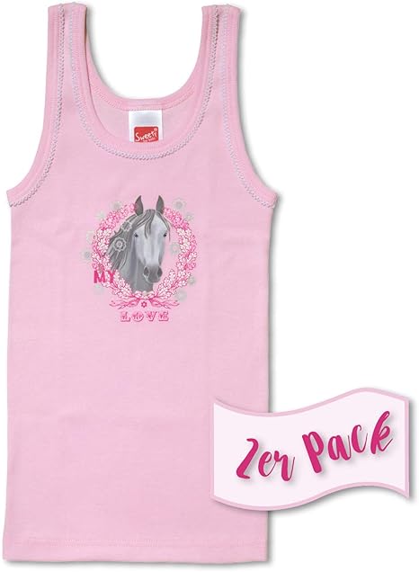 Mädchen Unterhemden 4er Set - Baumwolle Tank Tops Für Kinder