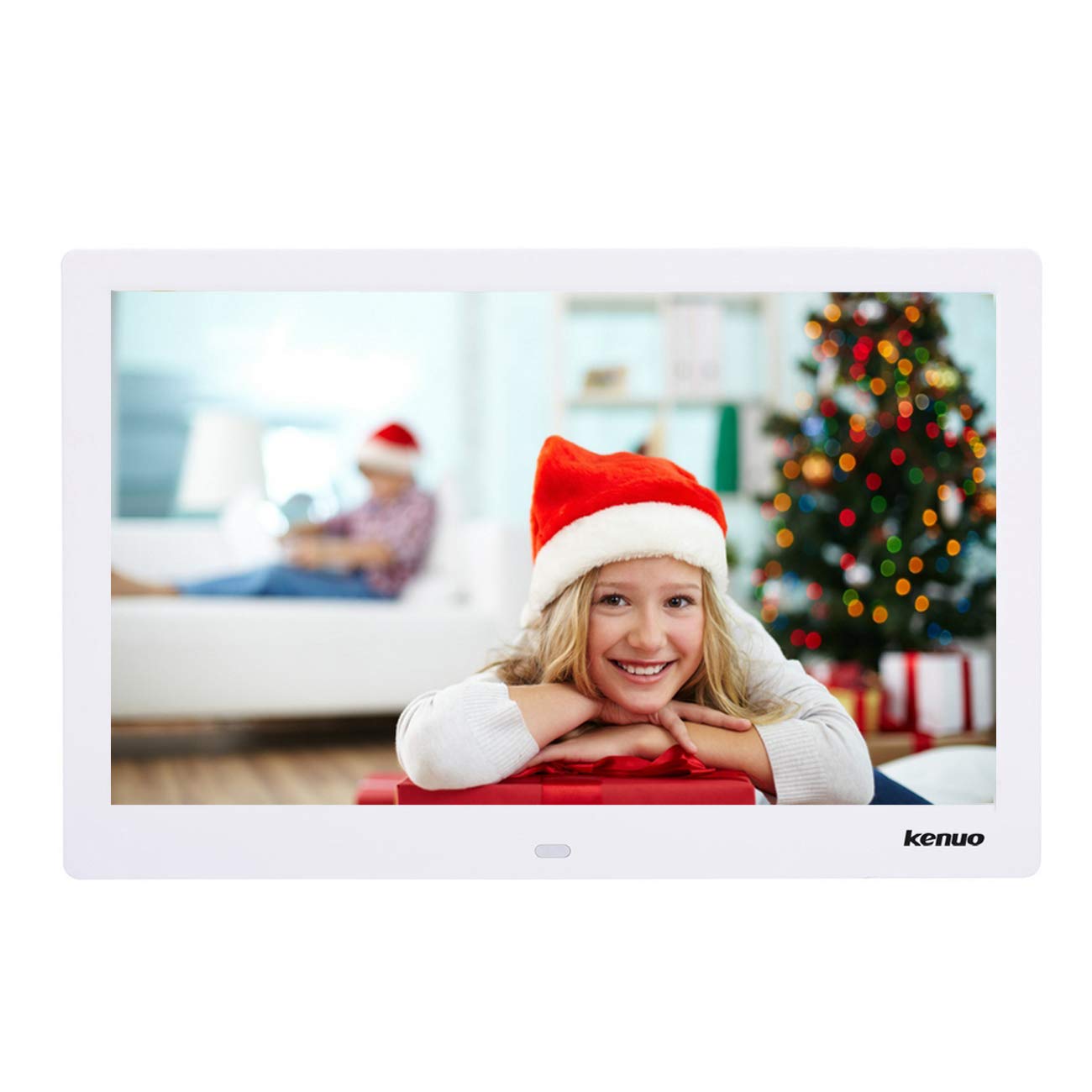 Kenuo 13 Inch Digital Photo Frame 1280 x 800 HD LED Screen with Calendar, MP3/Photo/Video Player