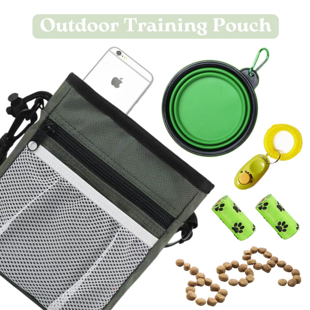 PupLuxe Welpen-Starter-Set – Grünes 22-teiliges Paket, ideal für Hundetraining, perfekt für neue und erfahrene Besitzer