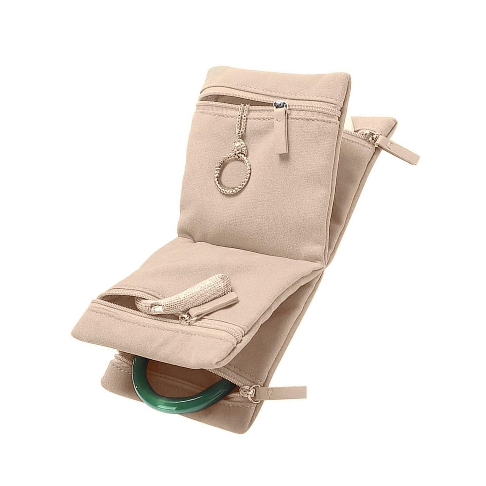 WEISUYUUS Travels Jewelry Organizers for Women Necklace Holder and Earrings Storage Bag for Fashionable Travelersr