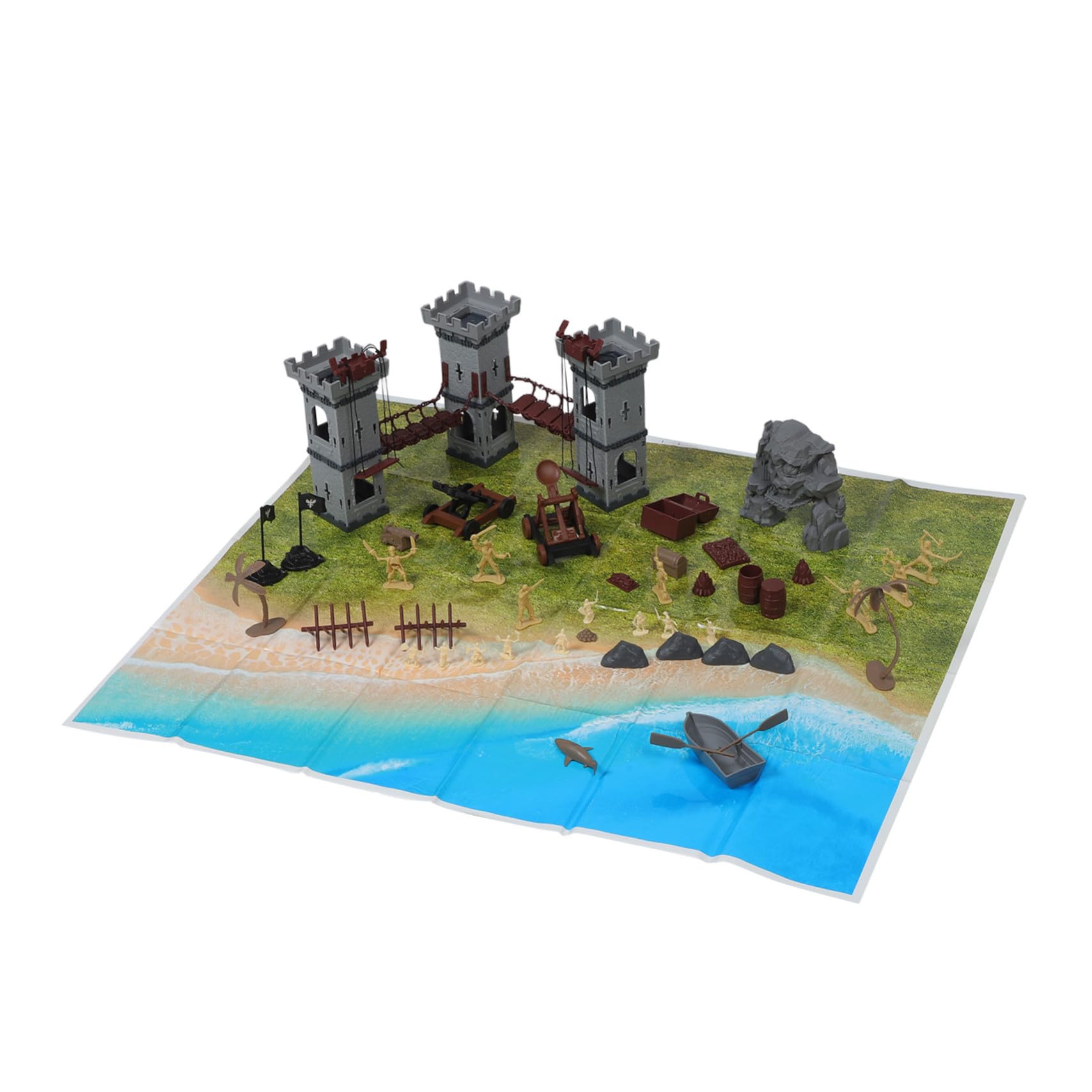 Modèle soldats plastique et table de sable avec 293 pièces de construction - 8