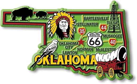 Oklahoma Sooners Magnets 11x11 Prismatic Sheet Made in USA main image 0