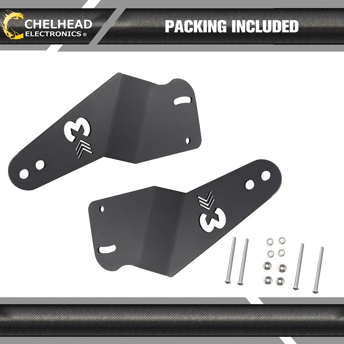 Chelhead X3 50 Inch Light Bar Roof Mounting Bracket, Adjustable Upper Windshield Mounting Holder 50 inch Led Light Bar Fit Can-am Maverick X3 2017 2018 2019 2020 2021 2022 2023