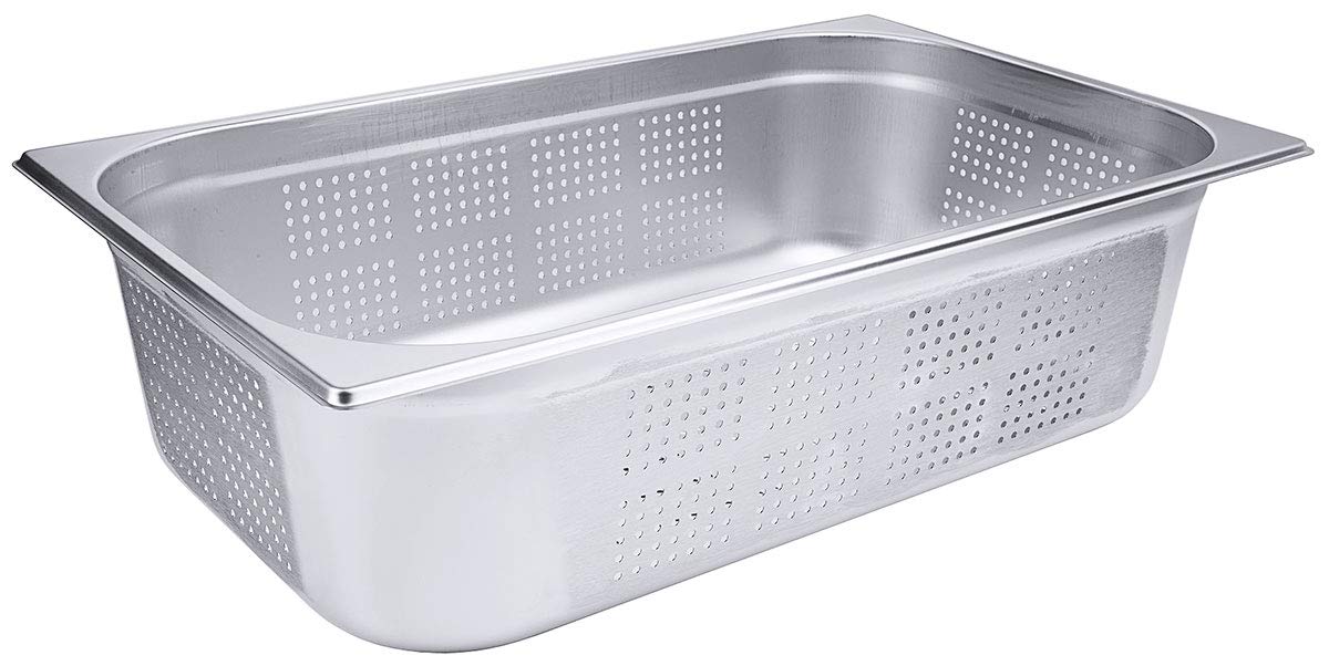 Contacto Gastronorm, contenitore perforato, GN 1/1, foro inferiore e laterale, 150 mm, 21 l