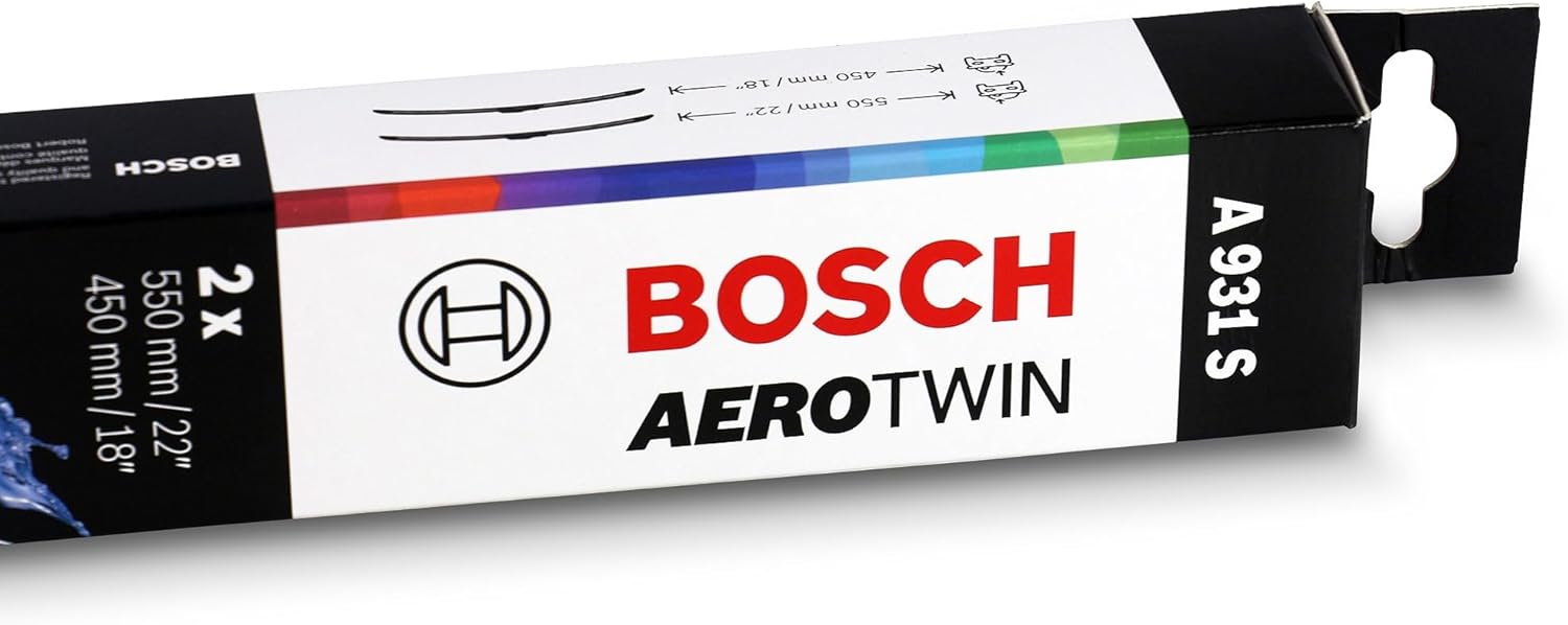 BOSCH Automotive BOSCH 3397118931 Wiper Blade Combo Pack (22" & 18") Side Lock Large