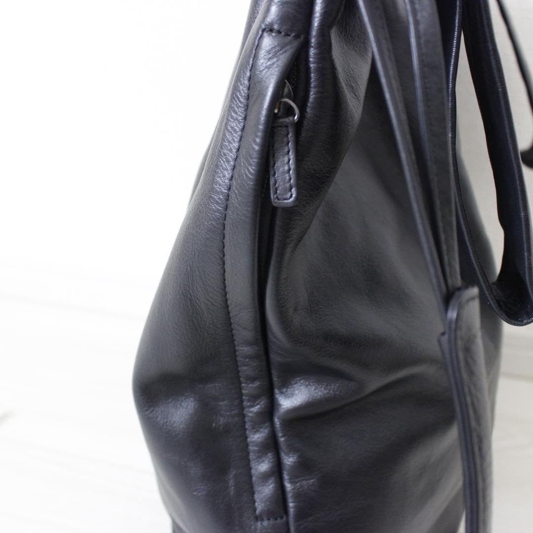 美品】ear PAPILLONNER レザースタンドリュックⅡ 黒 - e-life - バッグ