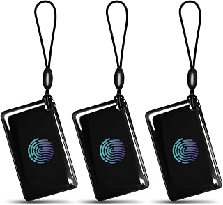 IC Card-3 PCS for Smart Lock,Smart IC Cards for TTLOCK APP & TuYa APP,13.56MHz RFID Cards Key Fobs for Keyless Door Locks(Black)