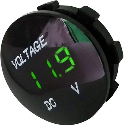Demino Reemplazo de la exhibici?n Impermeable DC 5-48V Voltaje Volt?metro Digital Panel Meter Tester LED para Coche Barco de la Motocicleta Negro 33 * 17mm Demino Reemplazo de la exhibici?n Impermeable DC 5-48V Voltaje Volt?metro Digital Panel Meter Tester LED para Coche Barco de la Motocicleta Negro 33 * 17mm