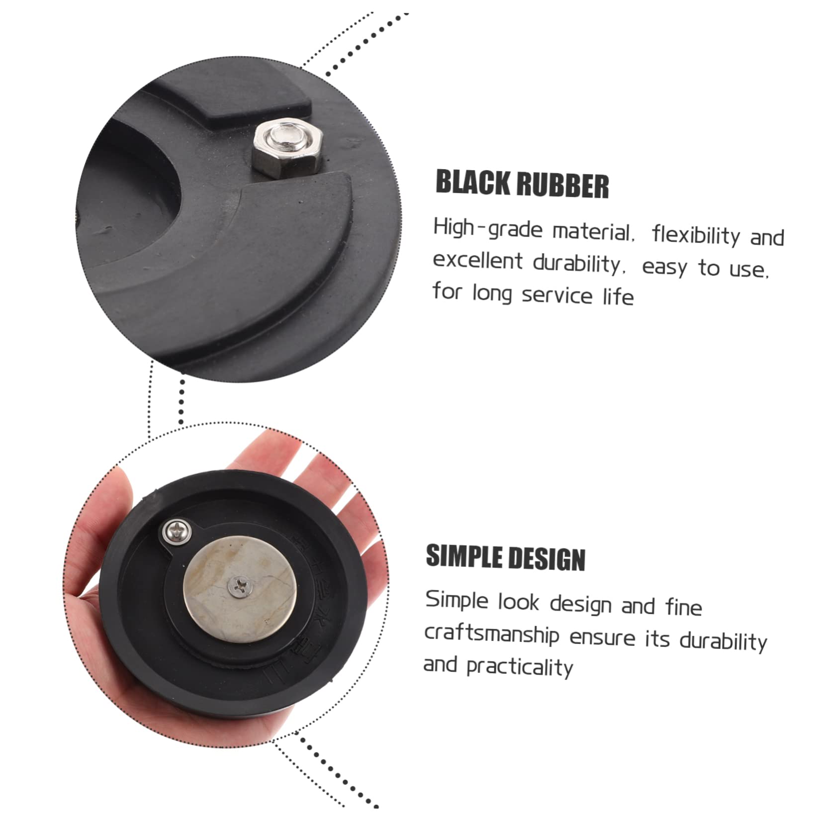 KONTONTY 1 Set Hand Pump Water Bowl Pump Bowl Tool Pump Accessory Water Pump Accessories Water Pump Water Bowl Water Pump Bowl Water Hand Pump Water Forbidden Bowl Universal Rubber Black