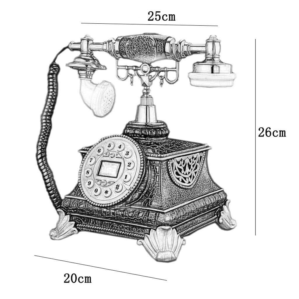 Elegancki, Zabytkowy Telefon W Stylu Retro – Zabytkowy Telefon Stacjonarny Z Identyfikacją Dzwoniącego, Ponownym Wybieraniem Numeru, Oddzwanianiem I Wyświetlaczem Cz