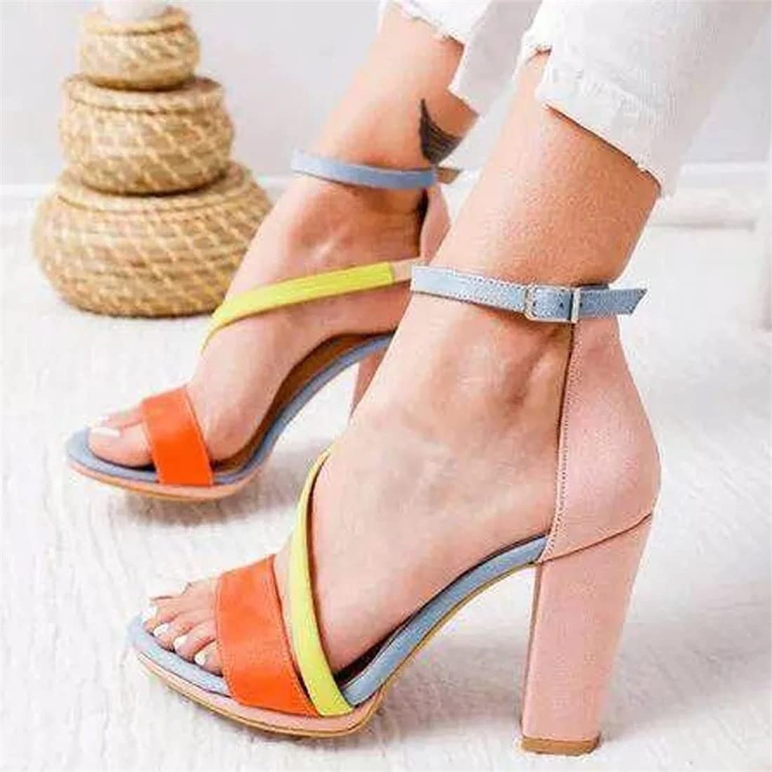 Women's High Chunky Block Heel Pump 