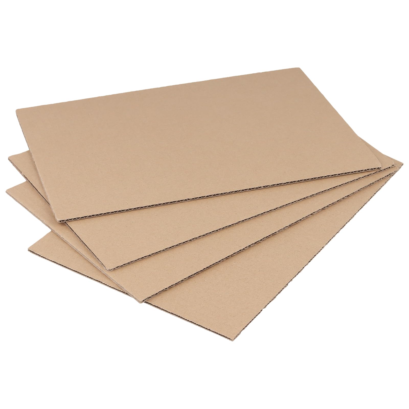 YUENPUN 120 Stück Wellpappe zum Basteln, 20 x 30 cm Bastelkarton Braun, 3 mm Dicke Pappe für DIY, Kunsthandwerk, Verpackung