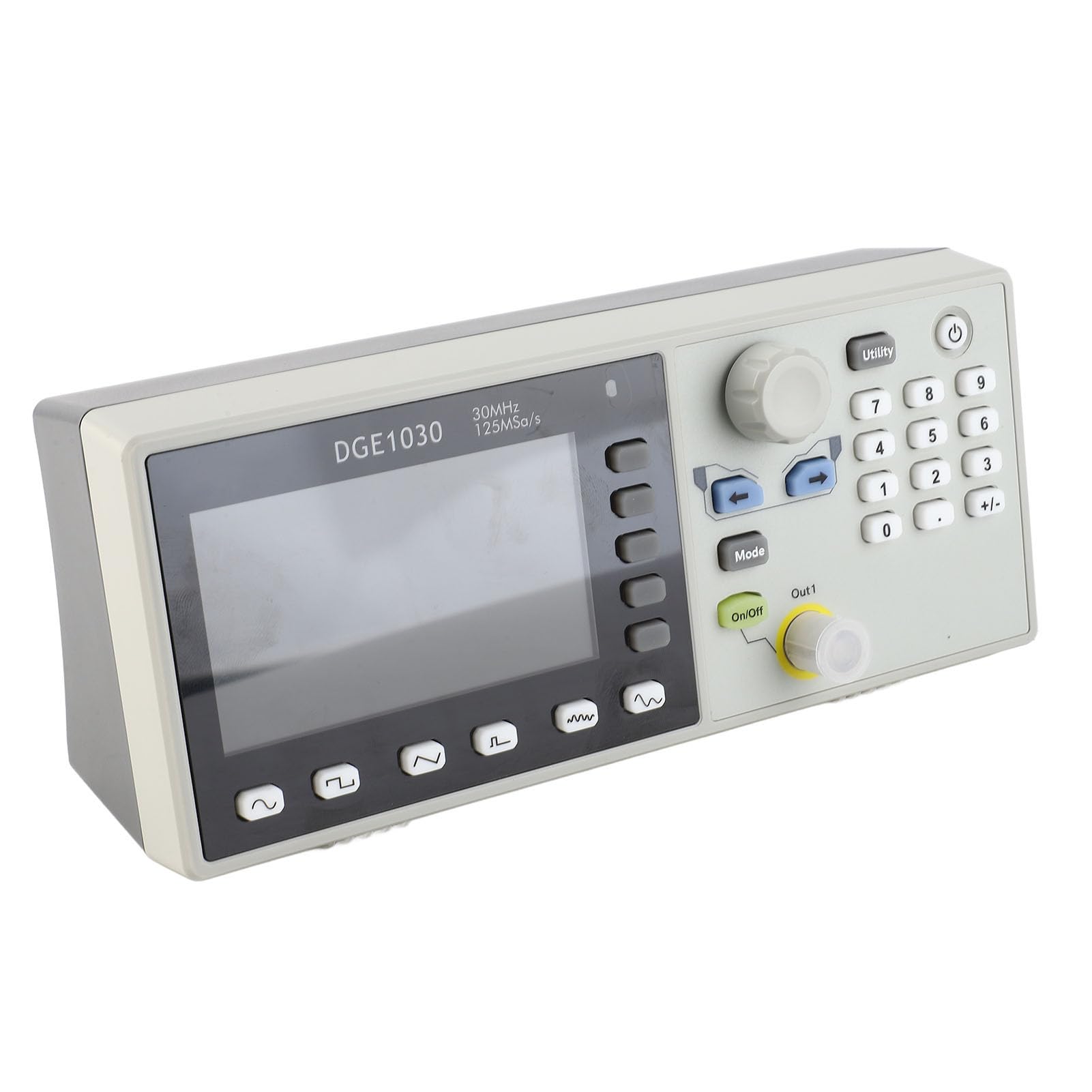 Fafeicy Generador de Forma de Onda Arbitraria de 30MHz 125MSa/s de un Canal con Pantalla LCD de 3,6 Pulgadas 14Bit 8K Puntos para Prueba de Educación de Laboratorio (Enchufe de la UE)