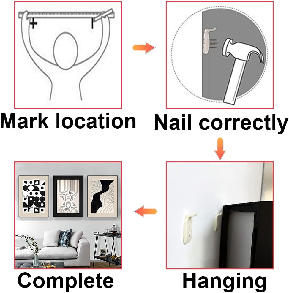 ARTFEB Large Framed Wall Art Set, Black and White Canvas Art Wall Decor, Abstract Nature Wall Pictures Prints, Modern Paintings Wall Art for Living Room, Bedroom