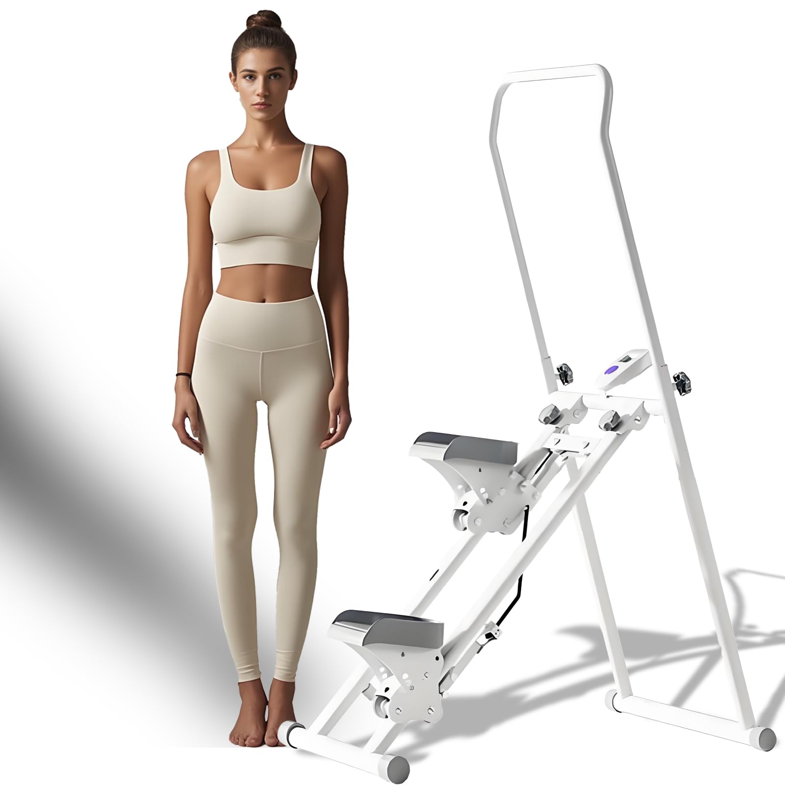 RIDEONMOP Vertical Climber Exercise Machine for Home Gym, Stair Stepper Machine for Full-Body Workout, Full Body Workout Machine with Adjustable Incline, Easy to Assemble