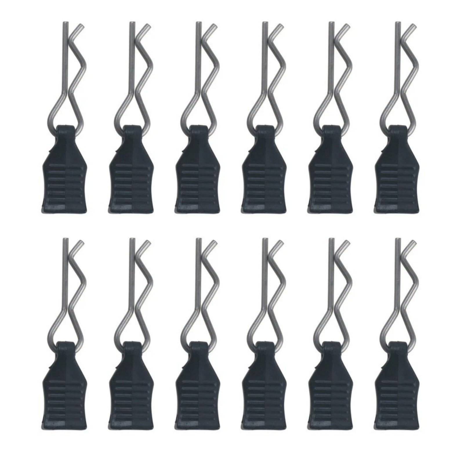 GAOHOU 12X Universal RC Car Body Clips Rc Pins Car Shell R-Type Pins with Pull Tabs fits for 1/10, 1/12, 1/14 - Image 2