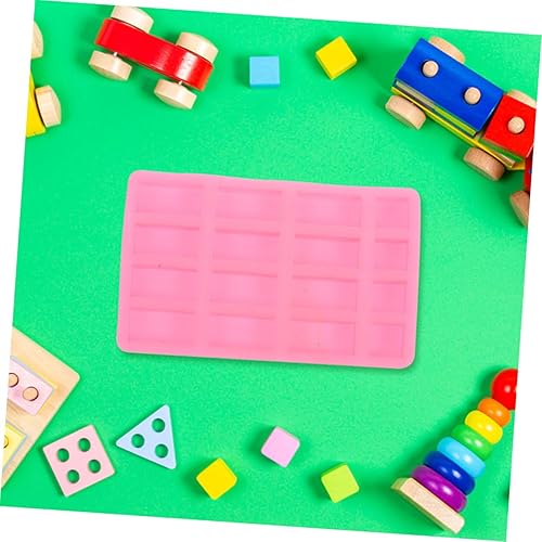 Miniatura 6 de EXCEART 4 piezas de mini moldes de ladrillo en miniatura, mini bloques de mano, moldes de silicona, mini bloques de construcción, suministros para