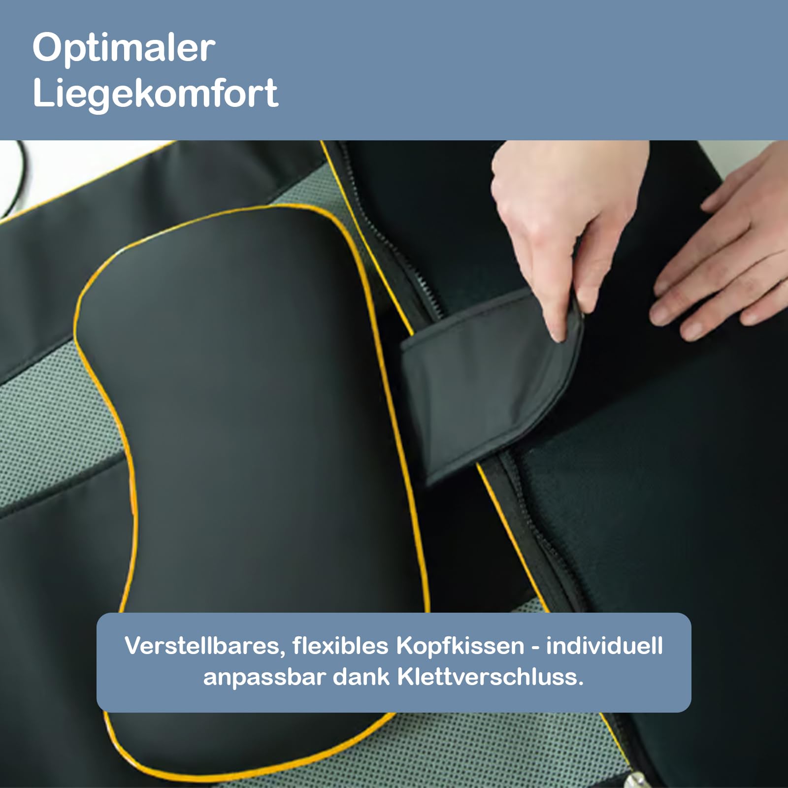 Belena Air Stretch - elektronische Stretch & Massagematte - Ganzkörpermassagematte mit Wärmefunktion - Massage - Yoga-inspirierte Dehnung für Schultern, Rücken und Nacken