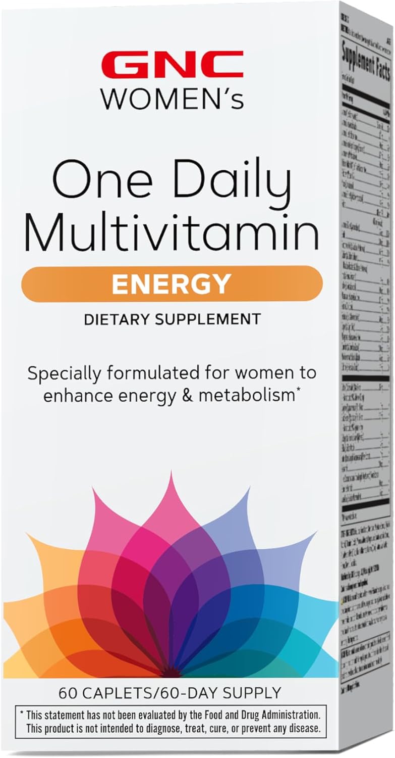 GNC Women’s One Daily Energy Multivitamin, Supports Immune Health and Energy Production, 60 Count