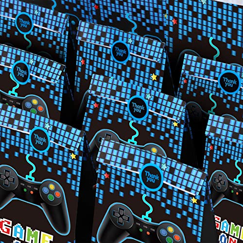Chrisfall 24 Pack Gamer Party Favor Bags Video Game Supplies Theme Candy Goodie Bag Game on Party Bags with Stickers for Kids Birthday Decorations, 8.66 x 5.12 x 3.15 Inches - Image 5