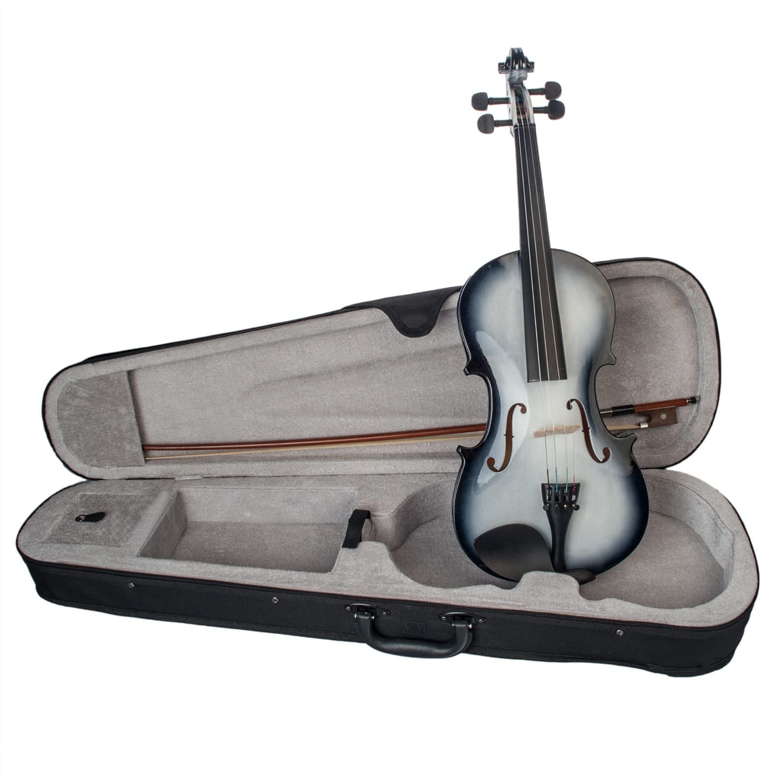 4/4 Violino Acustico Dipinto Graduale con Custodia da Trasporto Brazilwood Bow Student Student Violin Beginner Uso Violino Studente Kit Violini