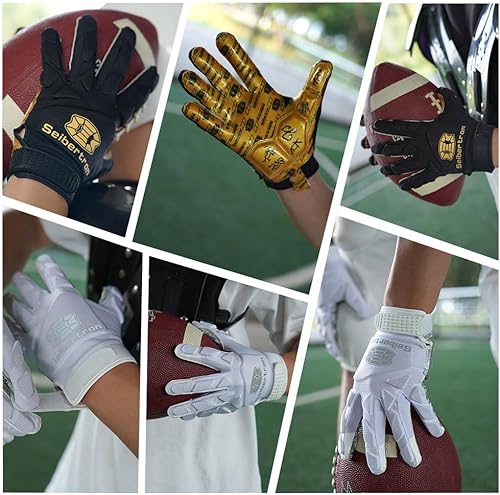 Vista 38 de Seibertron Pro 3.0 Elite - Guantes de fútbol para jóvenes y adultos Tamaño adulto rojo