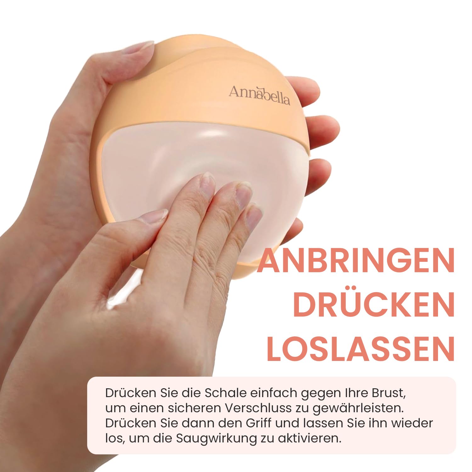 ANNABELLA Premium Stillset mit Handsfree Pumpe & Kühltasche | Handsfree Milchpumpe mit Kühltasche, 2 Babyflaschen und 50 Muttermilchbeuteln – BPA-frei, ideal unterwegs