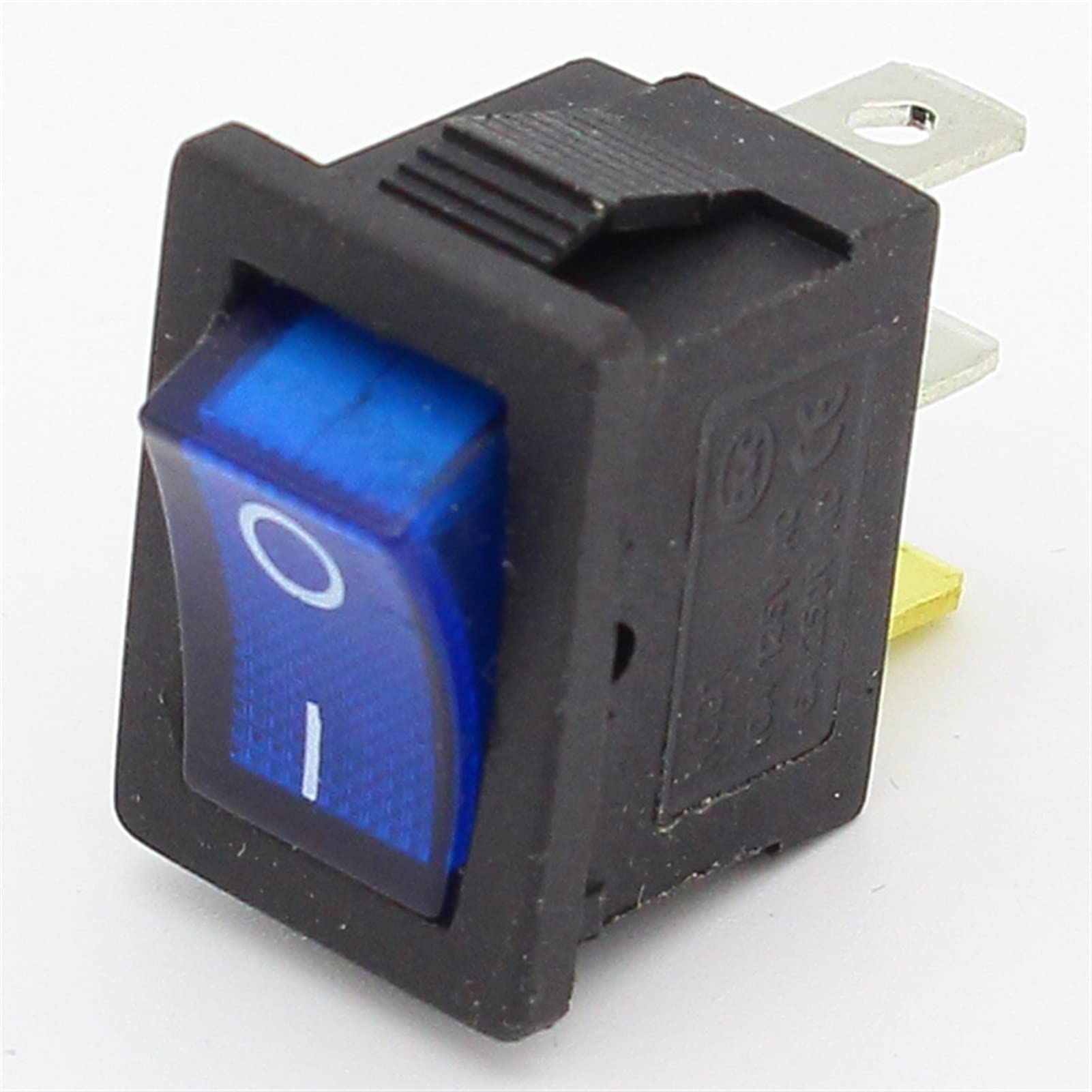 Interrupteur à bascule pour tableau de bord personnalisé avec éclairage LED bleu nuit