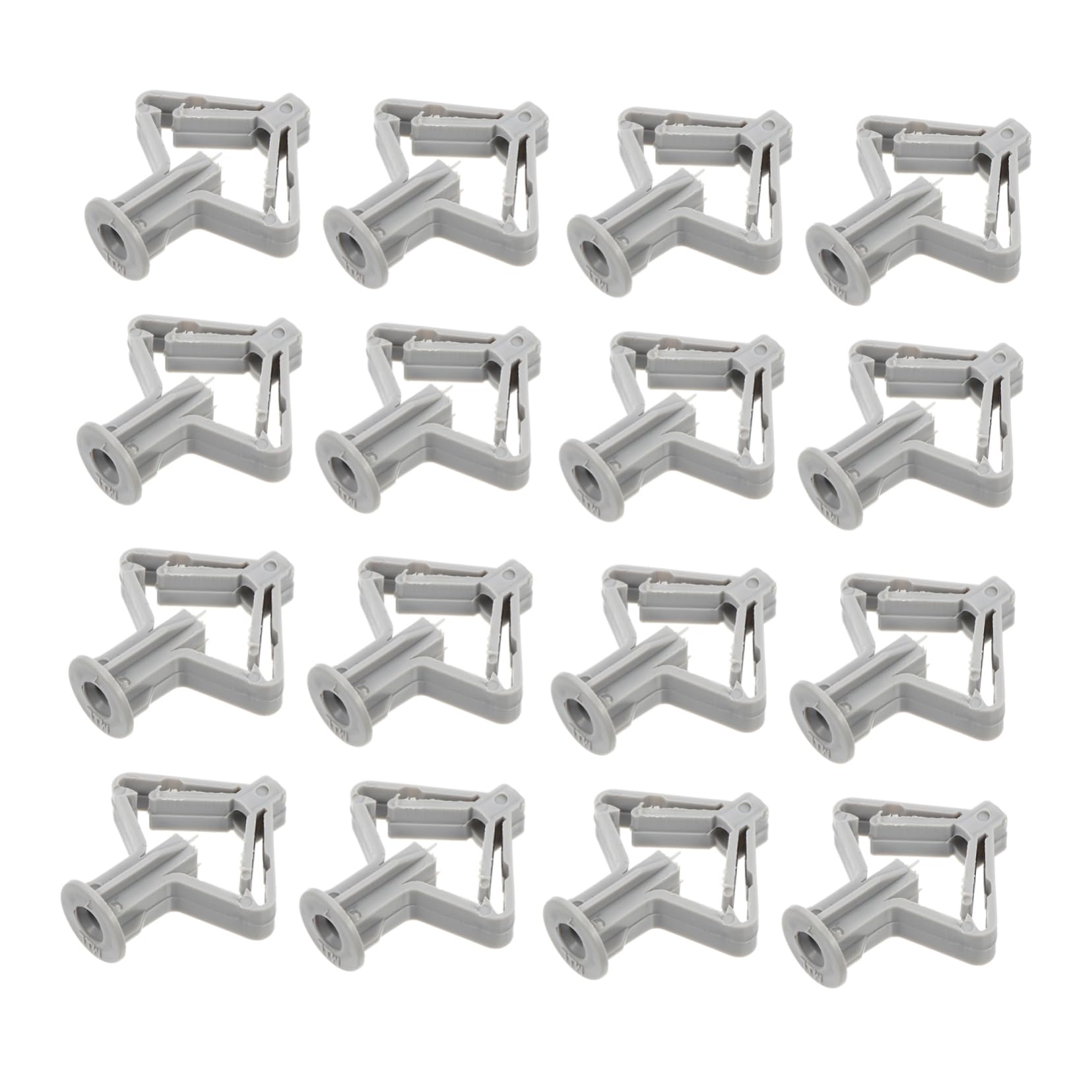 KICHOUSE 200 Pack M8*50 Butterfly Expansion Bolts Anti-Rotation Drywall Anchors Plastic Anchors for Wall Quick Install No Hole Preparation Required