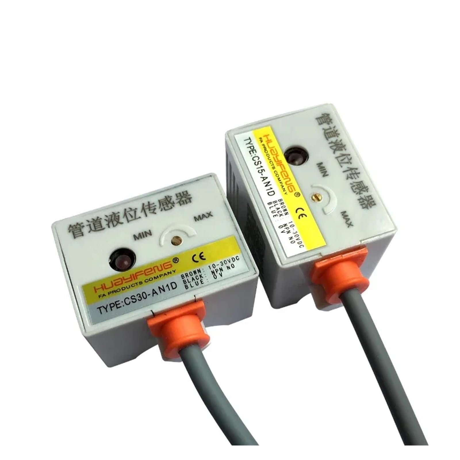 Interruptor de detección de nivel de agua sin contacto Sensor de aproximación de nivel de tubería capacitivo CS30-AN1D Sensor de proximidad de nivel de líquido for vino(CS30 NO NPN)