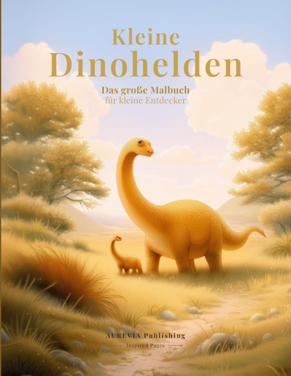 Kleine Dinohelden - Das große Malbuch für kleine Entdecker: Mit T-Rex, Triceratops, Stegosaurus & vielen weiteren Dinosauriern – Dinosaurier Malbuch ... Mädchen (3–8 Jahre) (Kleine Helden Malbücher)
