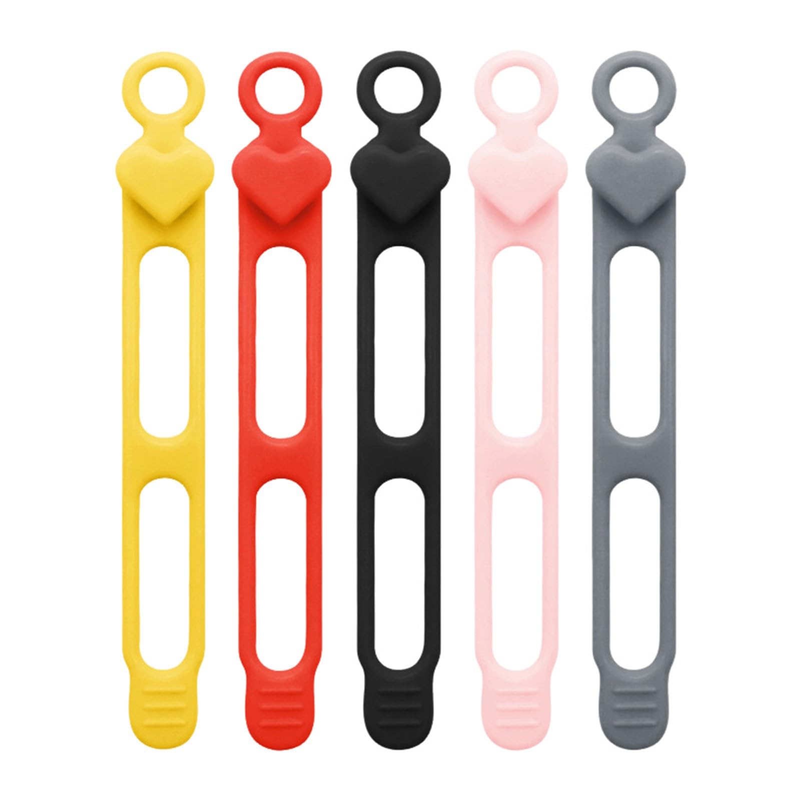 Zentriva Silicone Cable Ties, Reusable Wire Management Straps for Desk