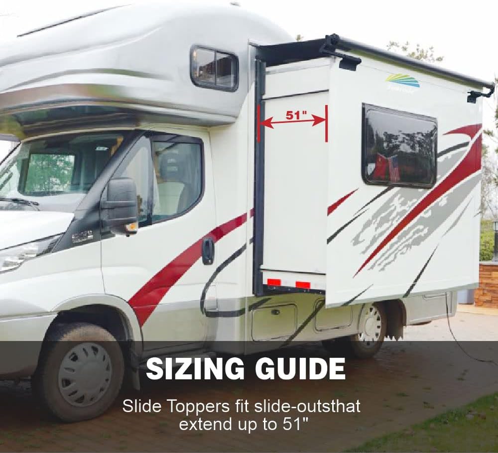 Buy Suncode RV Slide Topper Awning Black RV SlideOut Protection