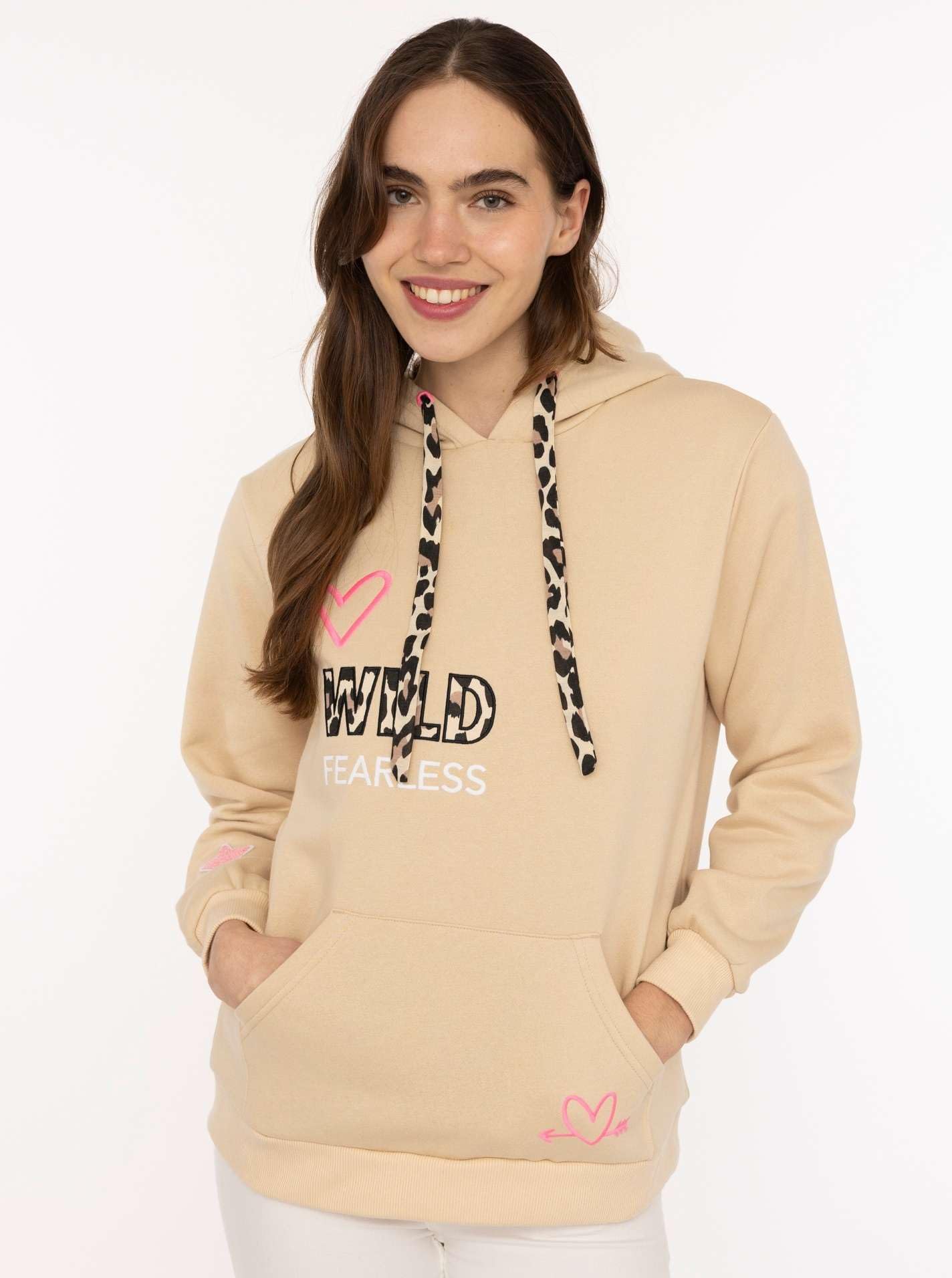 Zwillingsherz Damen Hoodie mit Kapuze – Kuscheliger Oversize Kapuzenpullover – Weicher Sweatshirt Pullover für Frauen Aufdruck – Stylischer Look für Frühling, Herbst & Winter – Loungewear Mode Wild